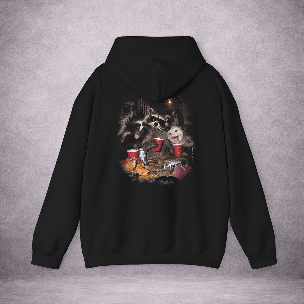 BANDIT-AFTER-HOURS-CUPS-UP-CURFEW-DOWN-9D9195-CLASSIC-FLEECE-HOODIE-BLACK-BACK-01