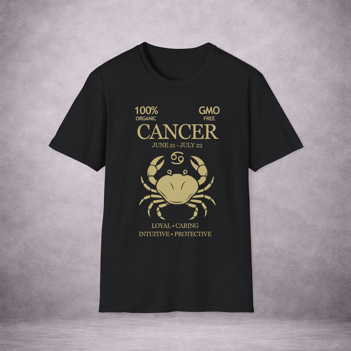 CANCER-THE-CRAB-40B7EB-ESSENTIAL-TEE-BLACK-FRONT-INK-GOLD-01