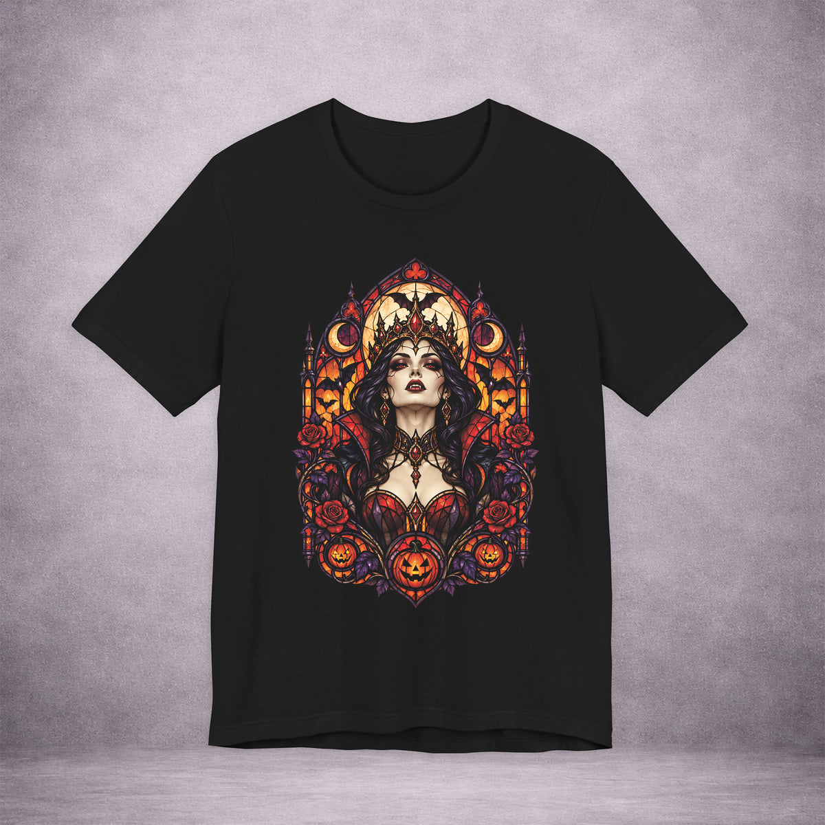 CRIMSON-CHAPEL-THE-NIGHT-KEEPS-HER-CROWN-249DF4-PREMIUM-JERSEY-TEE-BLACK-FRONT-01