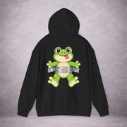 FROG-ON-LOCK-CROAK-FIRST-ESCAPE-LATER-B65184-CLASSIC-FLEECE-HOODIE-BLACK-BACK-02