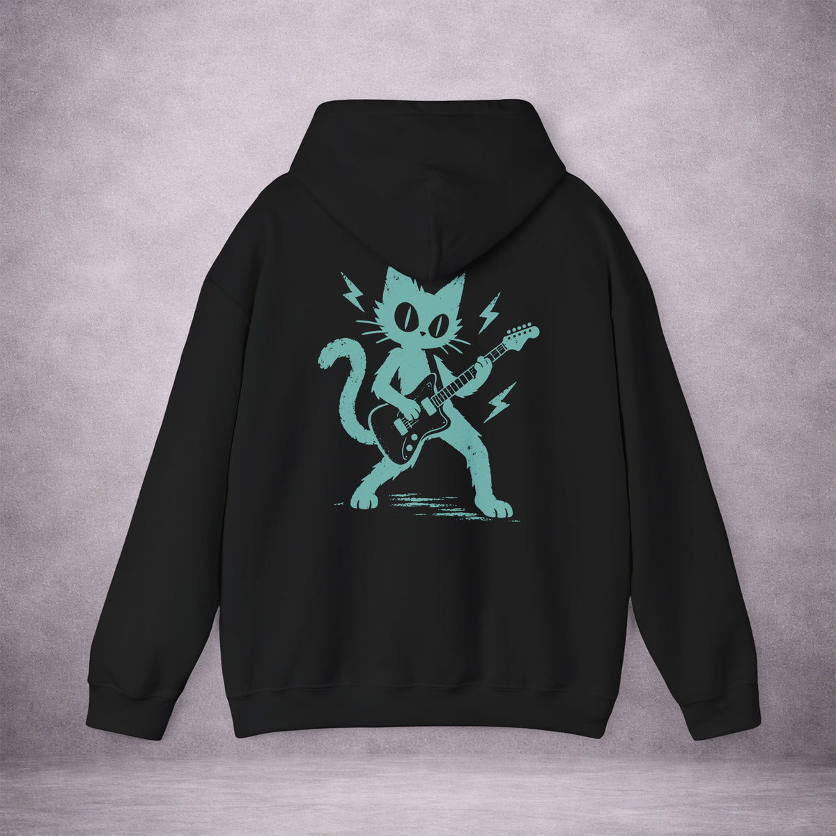 FUZZ-CAT-ONE-MORE-ENCORE-E36C7B-CLASSIC-FLEECE-HOODIE-BLACK-BACK-01