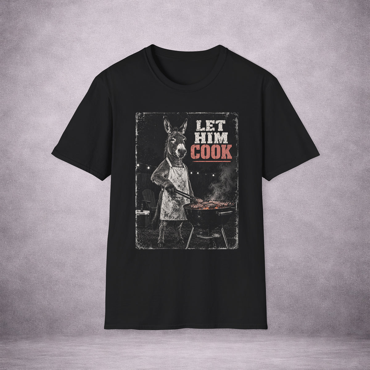 GRILL-DONKEY-LET-HIM-COOK-712FB6-ESSENTIAL-TEE-BLACK-FRONT-01