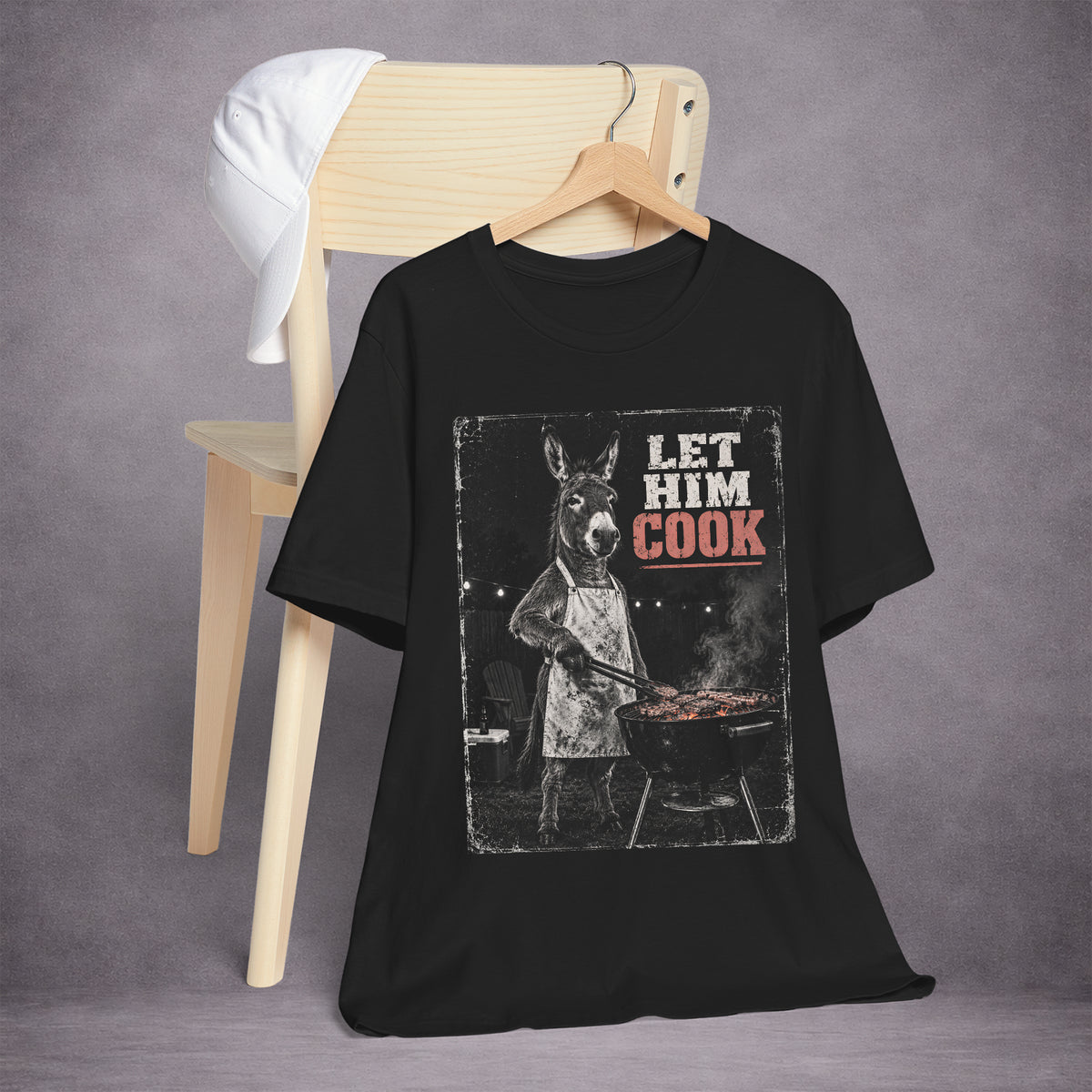 GRILL-DONKEY-LET-HIM-COOK-712FB6-ESSENTIAL-TEE-BLACK-FRONT-02