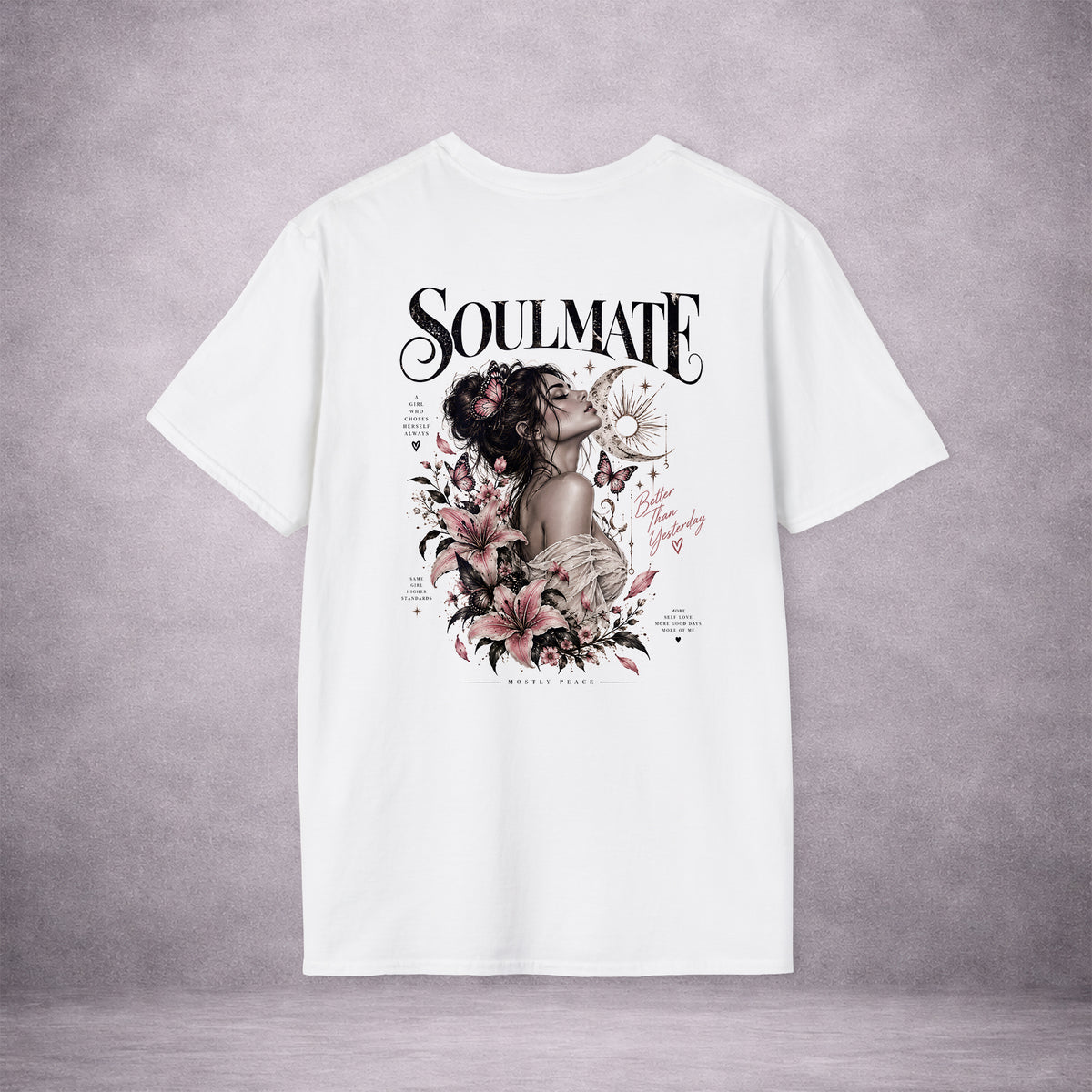 HER-OWN-SOULMATE-MOSTLY-PEACE-135BEE-ESSENTIAL-TEE-WHITE-BACK-01