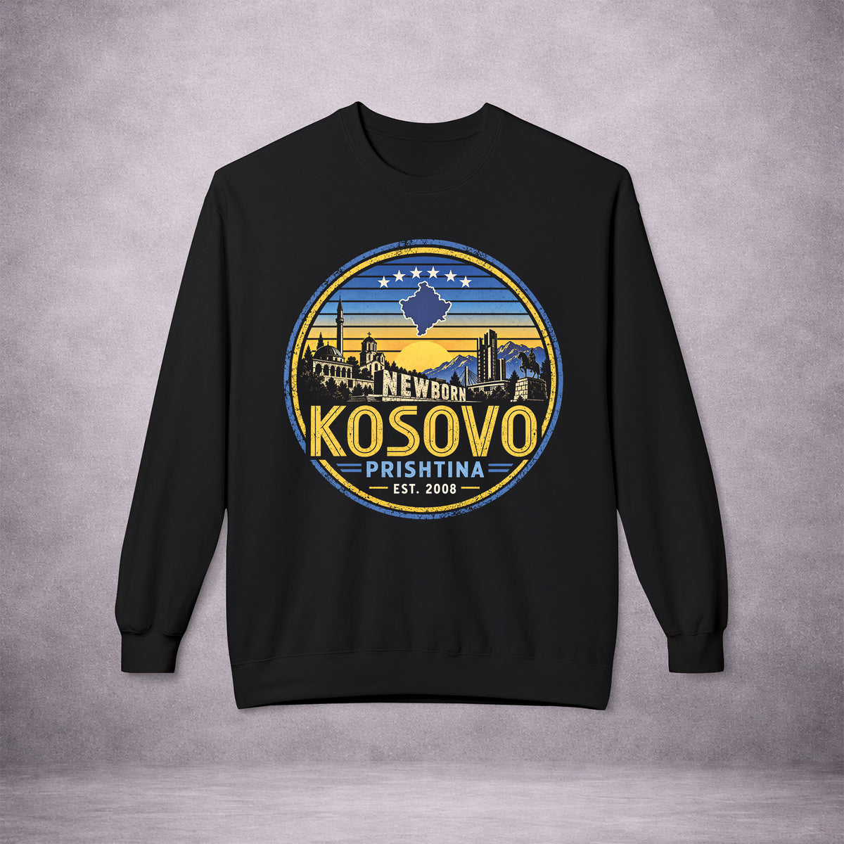 KOSOVO-CALLING-ROOTS-THAT-TRAVEL-3209AB-SOFTSTYLE-CREWNECK-EU-BLACK-FRONT-01