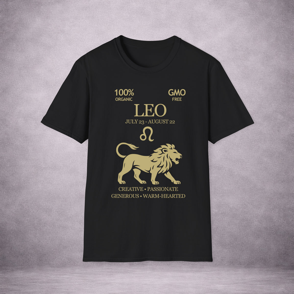 LEO-THE-LION-3AEC28-ESSENTIAL-TEE-BLACK-FRONT-INK-GOLD-01