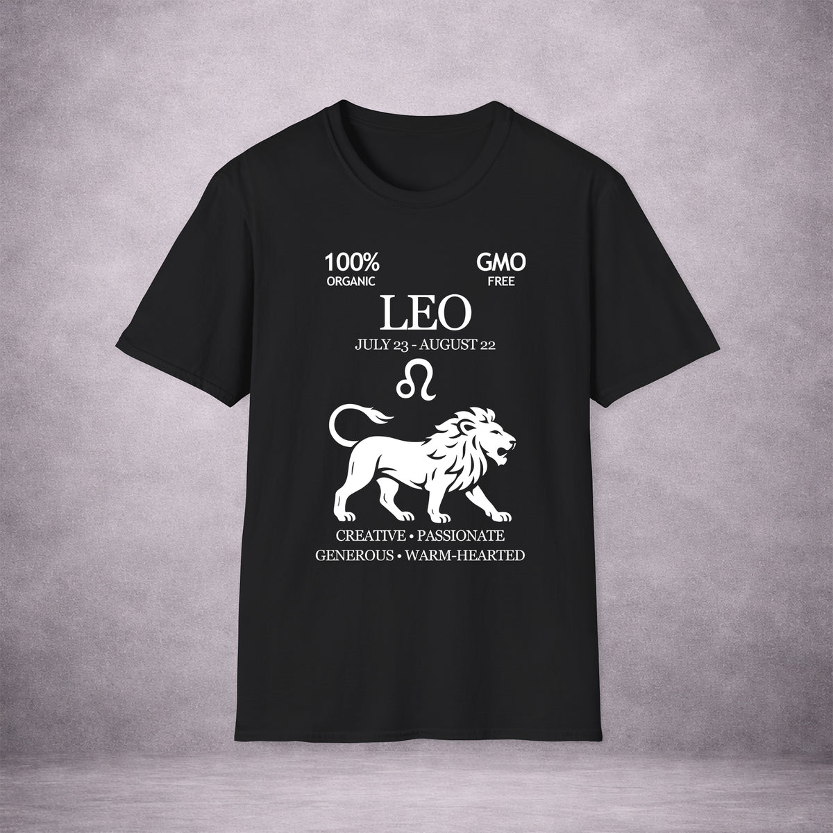 LEO-THE-LION-3AEC28-ESSENTIAL-TEE-BLACK-FRONT-INK-WHITE-01