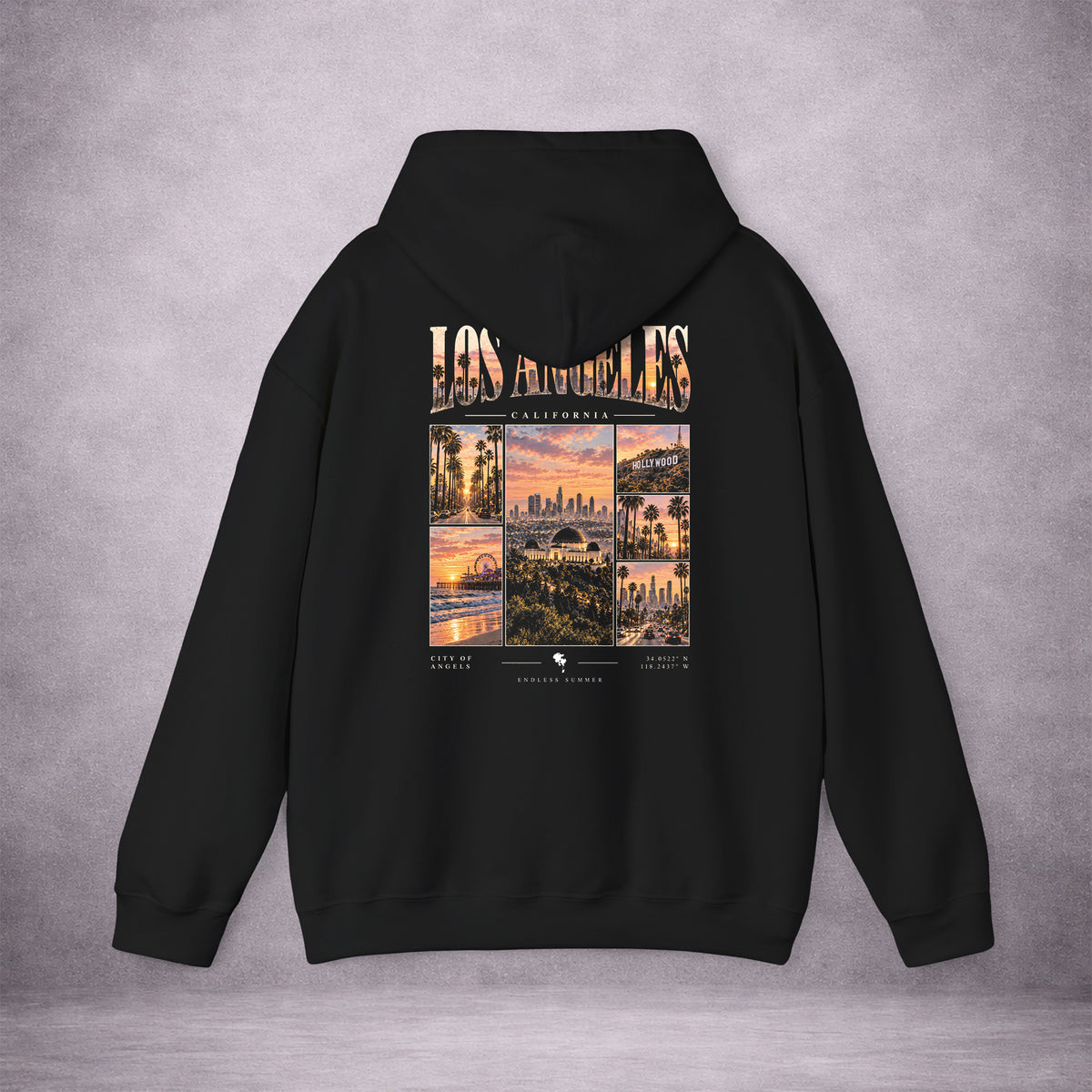 LOS-ANGELES-AFTERGLOW-ENDLESS-SUMMER-E2DBFD-CLASSIC-FLEECE-HOODIE-BLACK-BACK-01