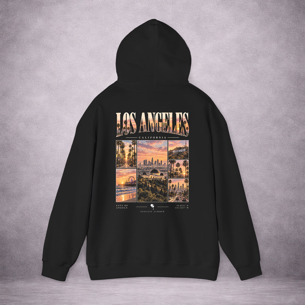 LOS-ANGELES-AFTERGLOW-ENDLESS-SUMMER-E2DBFD-CLASSIC-FLEECE-HOODIE-BLACK-BACK-02