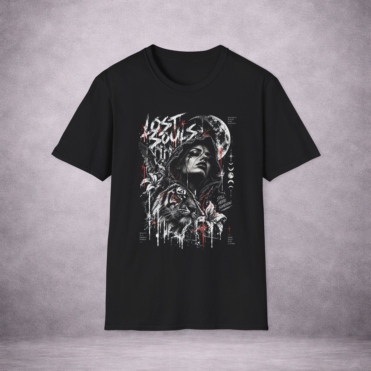 LOST-SOULS-STILL-HERE-2CE757-ESSENTIAL-TEE-BLACK-FRONT-01