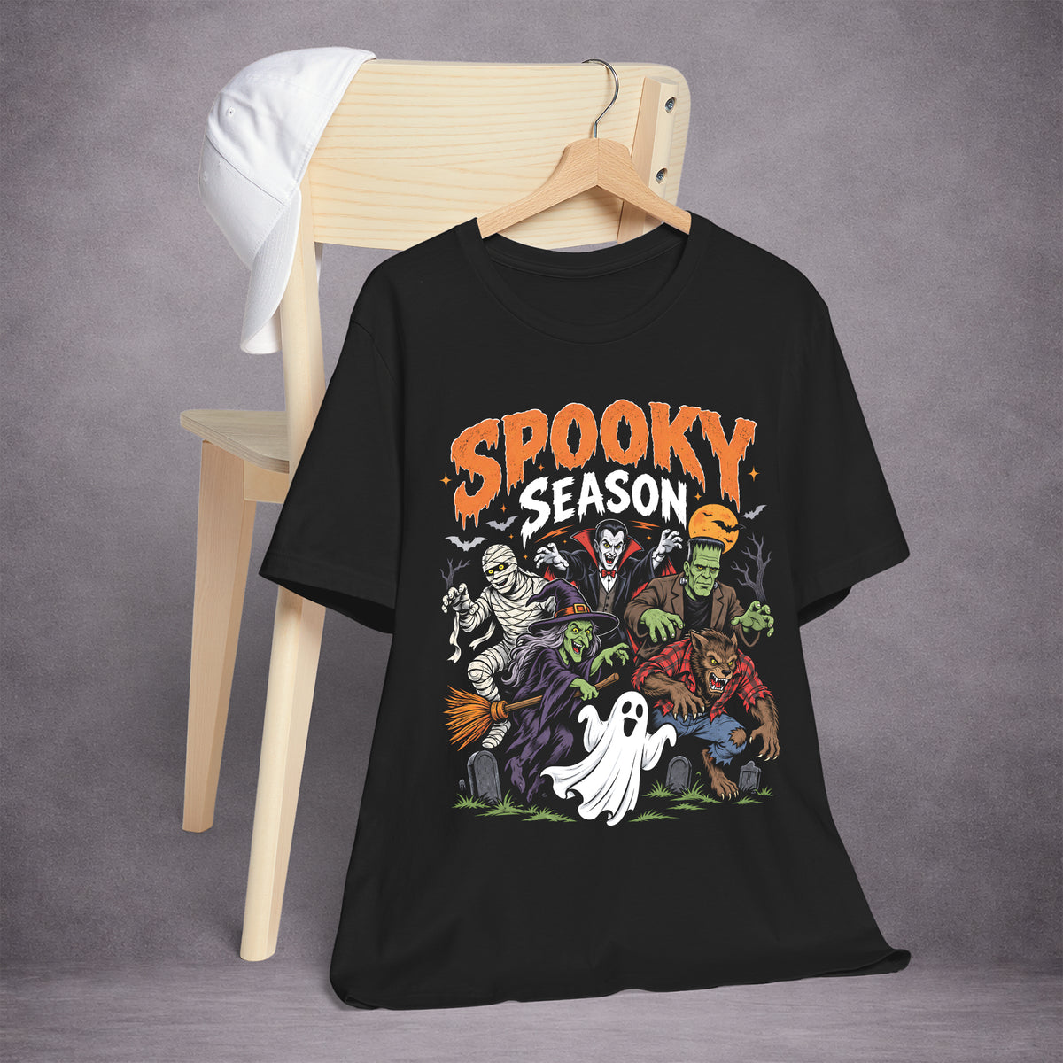 MONSTER-ROLL-CALL-SPOOKY-SEASON-A92692-ESSENTIAL-TEE-BLACK-FRONT-02