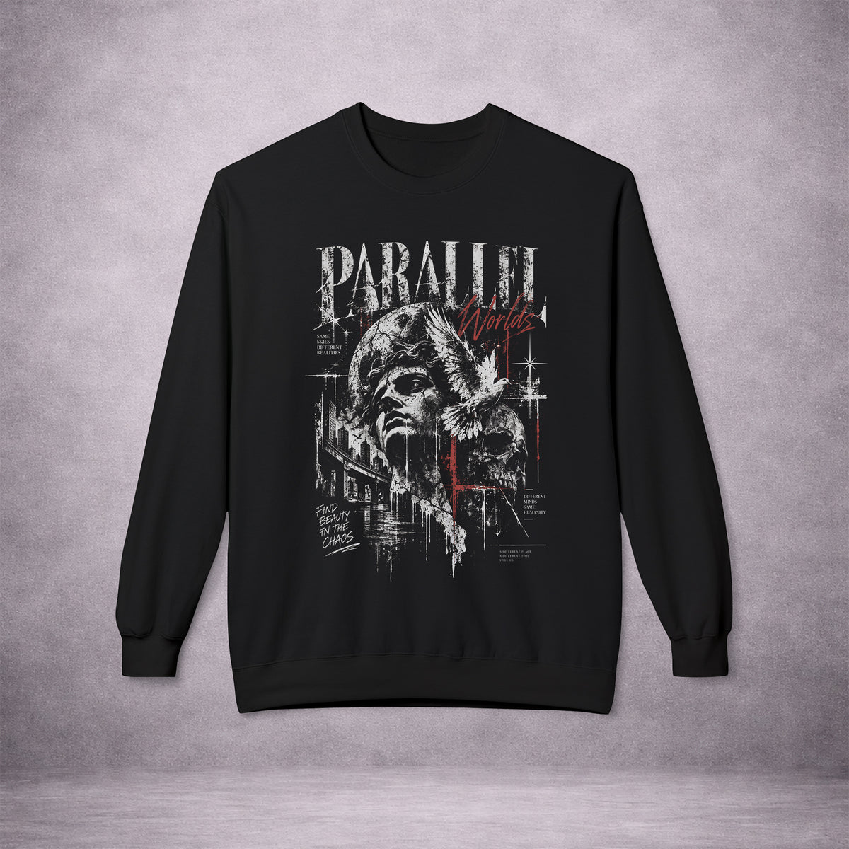 PARALLEL-WORLDS-SAME-SKIES-11443C-SOFTSTYLE-CREWNECK-EU-BLACK-FRONT-01
