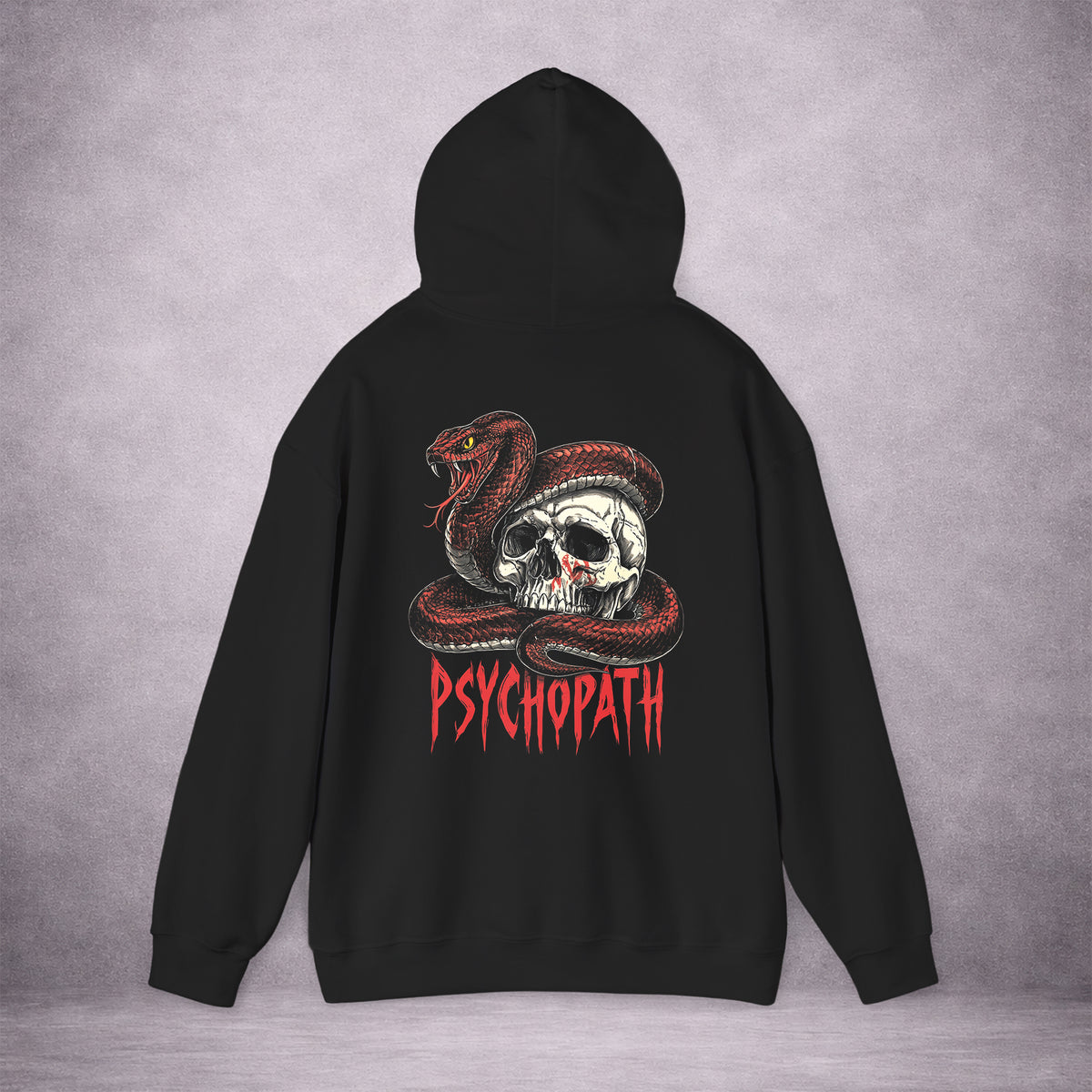 PSYCHOPATH-FANGS-BONE-8E085C-CLASSIC-FLEECE-HOODIE-BLACK-BACK-02