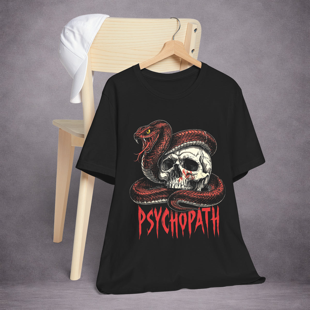 PSYCHOPATH-FANGS-BONE-8E085C-ESSENTIAL-TEE-BLACK-FRONT-02