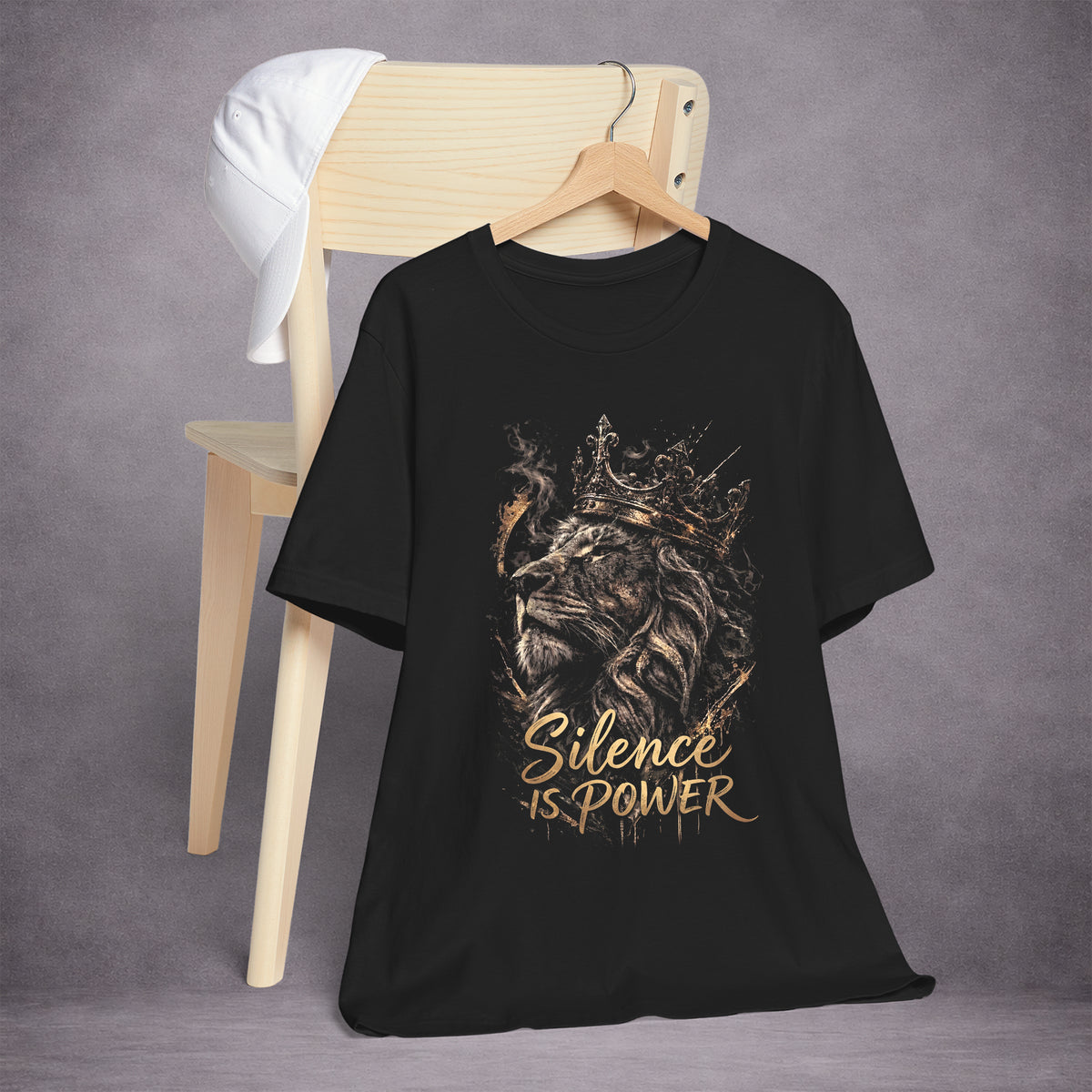 QUIET-REIGN-SILENCE-IS-POWER-9A69CC-ESSENTIAL-TEE-BLACK-FRONT-02
