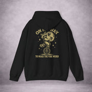 RACCOON-ON-ONE-WHEEL-0C114A-CLASSIC-FLEECE-HOODIE-BLACK-BACK-INK-GOLD-01