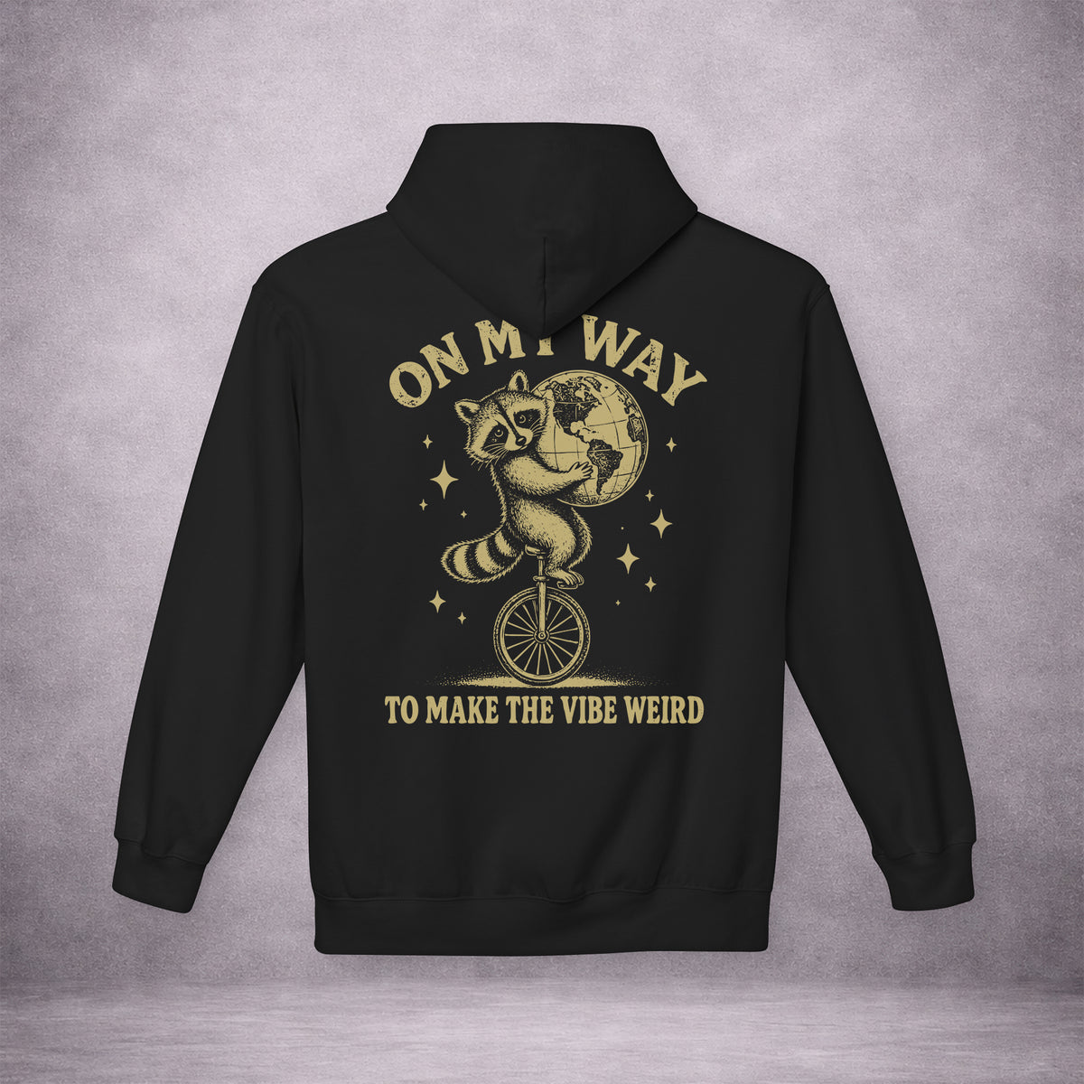 RACCOON-ON-ONE-WHEEL-0C114A-SOFTSTYLE-HOODIE-EU-BLACK-BACK-INK-GOLD-01