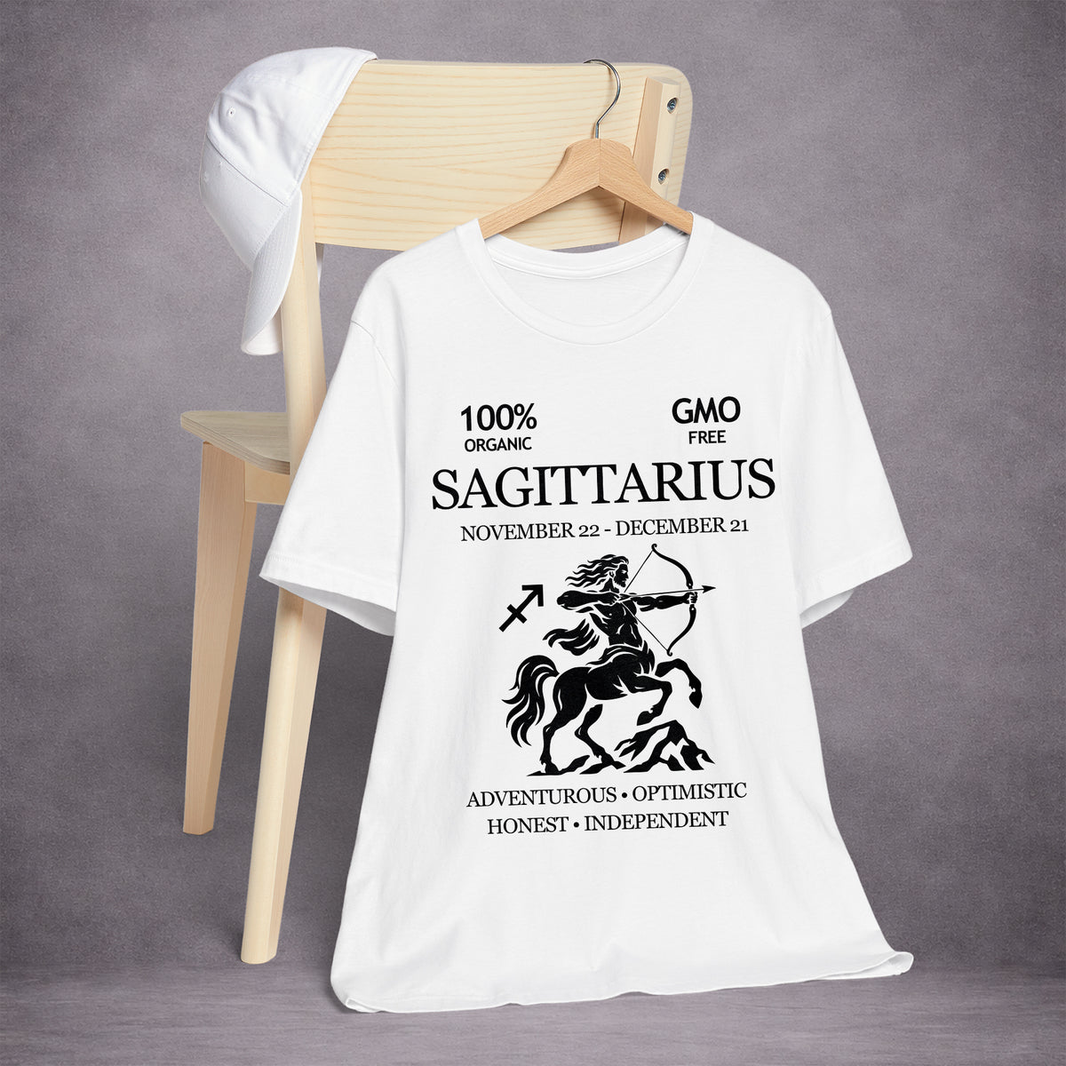 SAGITTARIUS-THE-ARCHER-E26C59-ESSENTIAL-TEE-WHITE-FRONT-INK-BLACK-02