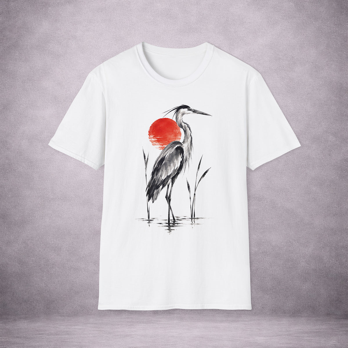 STILLWATER-CRANE-POISE-BEFORE-THE-DAWN-1EC9E4-ESSENTIAL-TEE-WHITE-FRONT-01