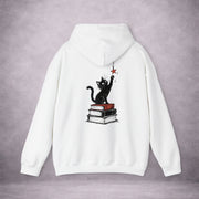 THE-BOOKSTACK-HUNTER-CURIOSITY-HAS-ITS-CLAWS-OUT-5E1A0E-CLASSIC-FLEECE-HOODIE-WHITE-BACK-01