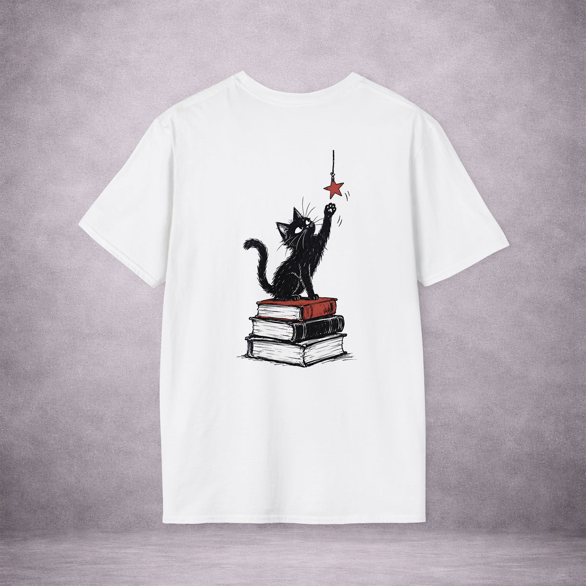 THE-BOOKSTACK-HUNTER-CURIOSITY-HAS-ITS-CLAWS-OUT-5E1A0E-ESSENTIAL-TEE-WHITE-BACK-01
