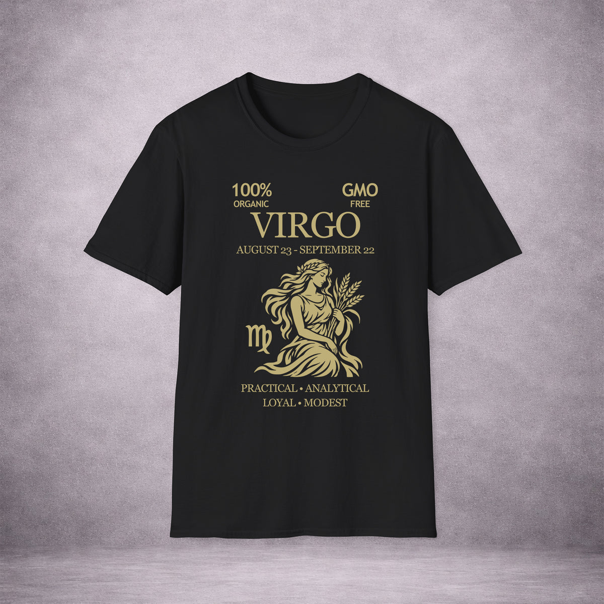 VIRGO-THE-MAIDEN-106DFA-ESSENTIAL-TEE-BLACK-FRONT-INK-GOLD-01