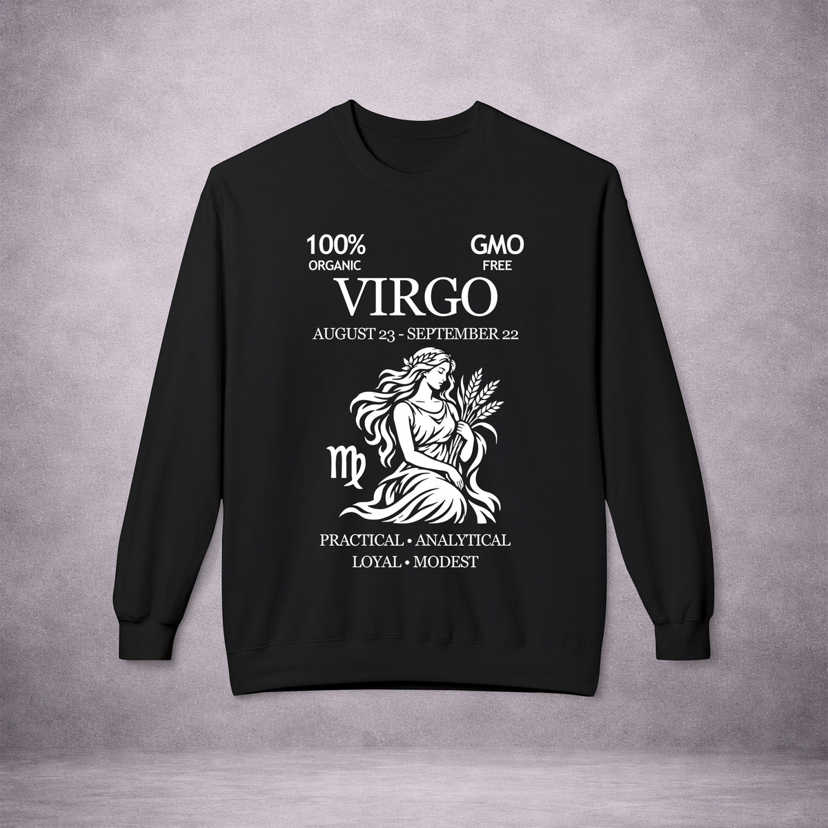 VIRGO-THE-MAIDEN-106DFA-SOFTSTYLE-CREWNECK-EU-BLACK-FRONT-INK-WHITE-01